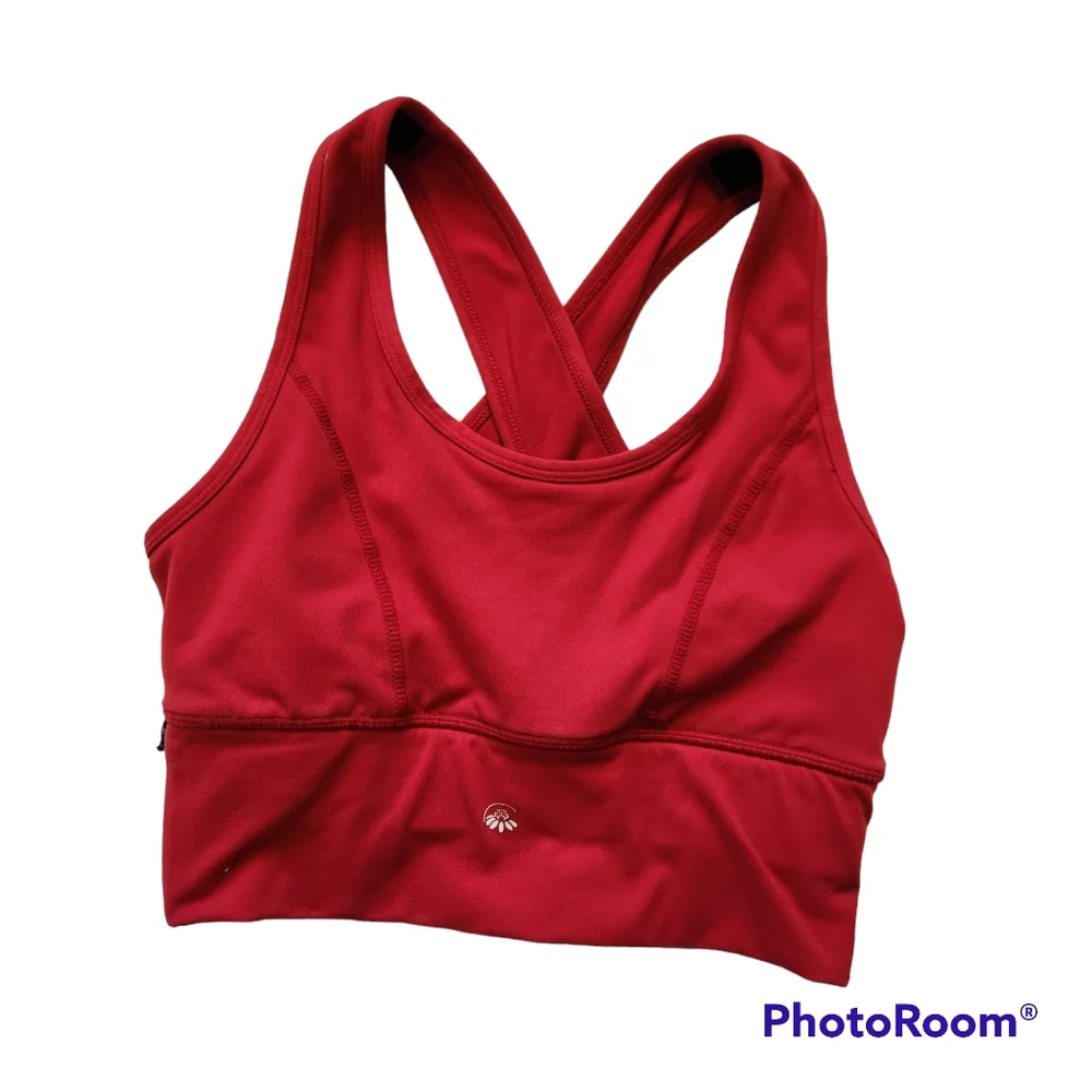 Senita Athletics Red Racerback Workout Sports Bra Size XS - Picture 1 of 4